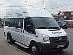 Бесплатный автобус Genser в пункт аренды автомобилей АрендаАвто-мкп на Новорязанском шоссе